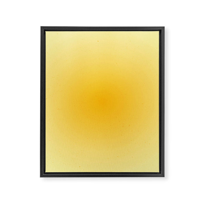 Yellow Gradient Aesthetic Sunshine Framed Canvas Print Gallery Image 1