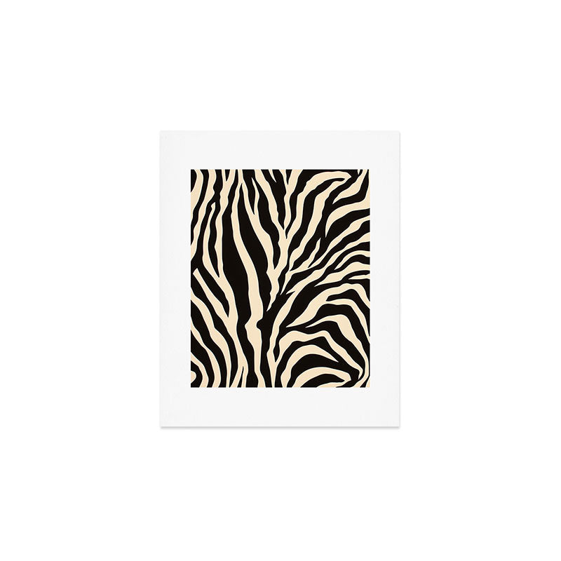 Zebra African Animal Print Pattern Art Print Gallery Image 1