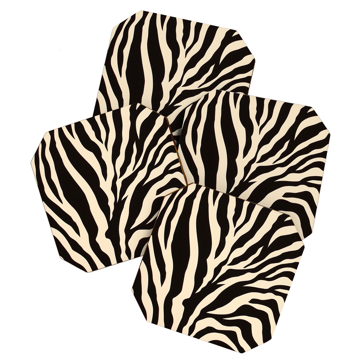 Zebra African Animal Print Pattern Coaster Gallery Image 1