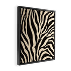 Zebra African Animal Print Pattern Framed Canvas Print Gallery Image 2