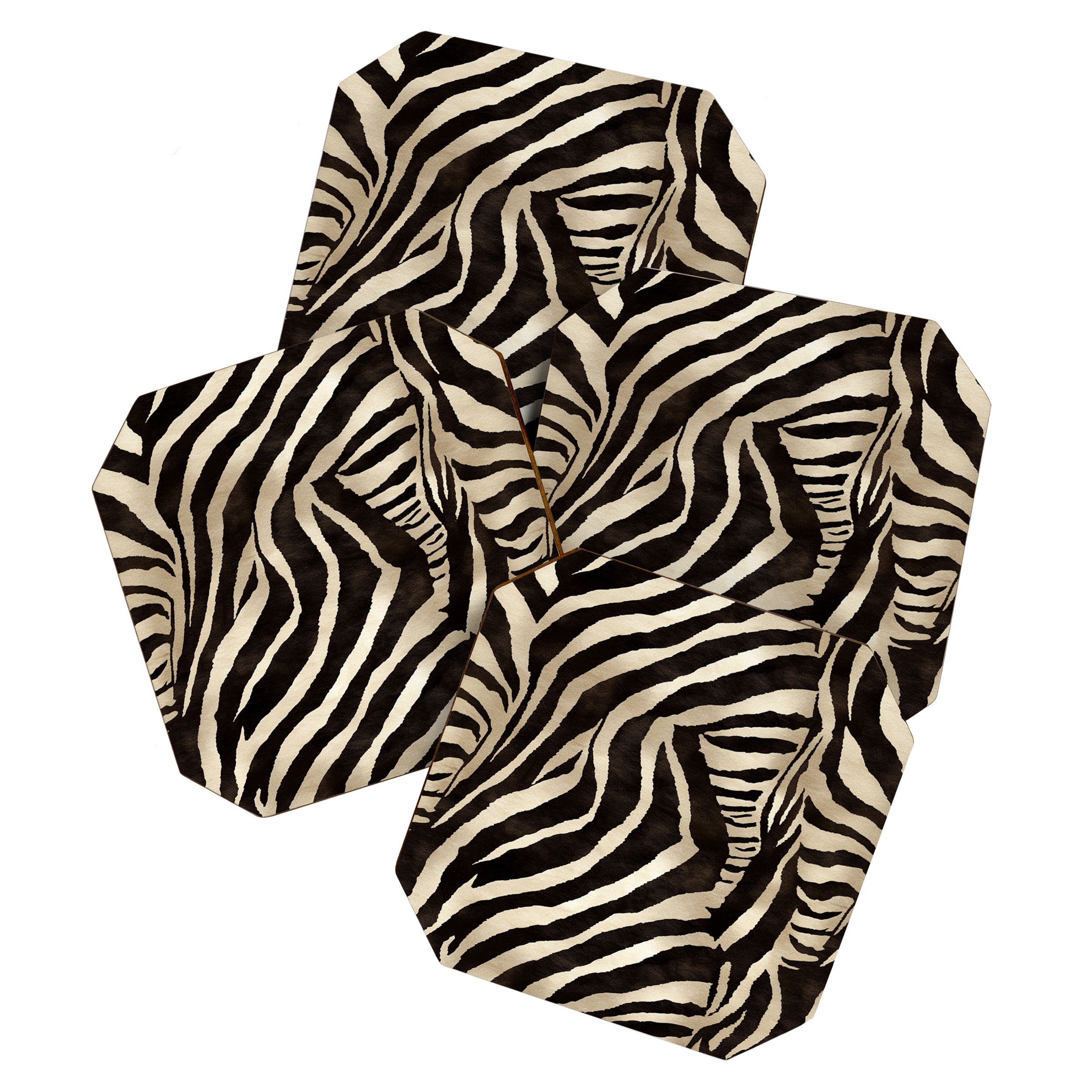 Zebra Stripes African Pattern Coaster Gallery Image 1