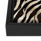 Zebra Stripes African Pattern Framed Canvas Print Gallery Image 3