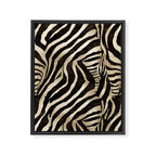 Zebra Stripes African Pattern Framed Canvas Print Gallery Image 6