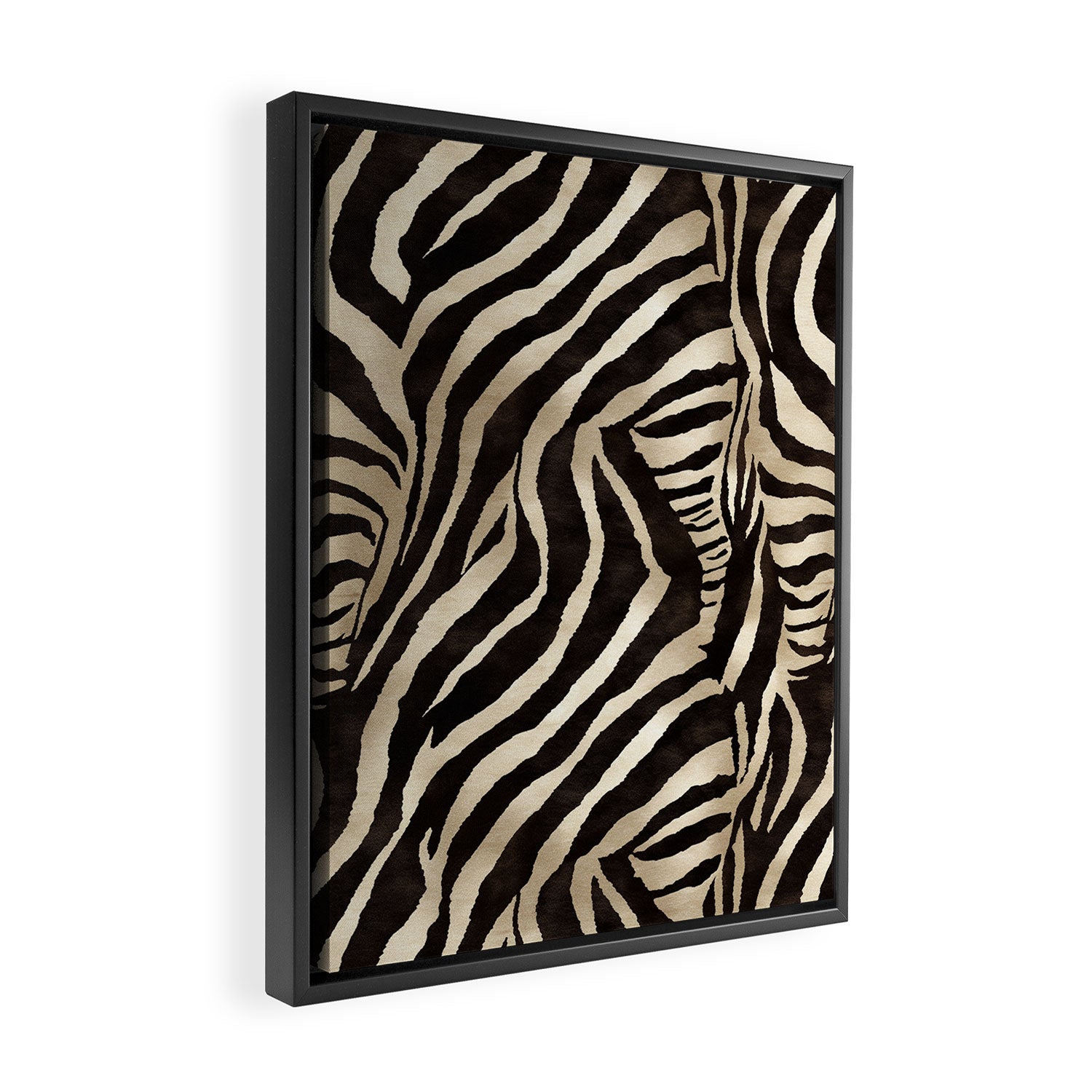 Zebra Stripes African Pattern Framed Canvas Print Gallery Image 2