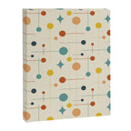 Mid Century Modern Atomic Abstract Pattern 9 Canvas Print Gallery Image 6