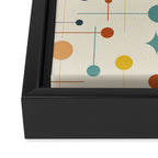 Mid Century Modern Atomic Abstract Pattern 9 Framed Canvas Print Gallery Image 3