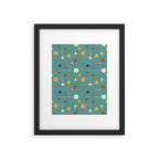 Mid Century Modern Atomic Abstract Pattern Framed Art Print Gallery Image 5