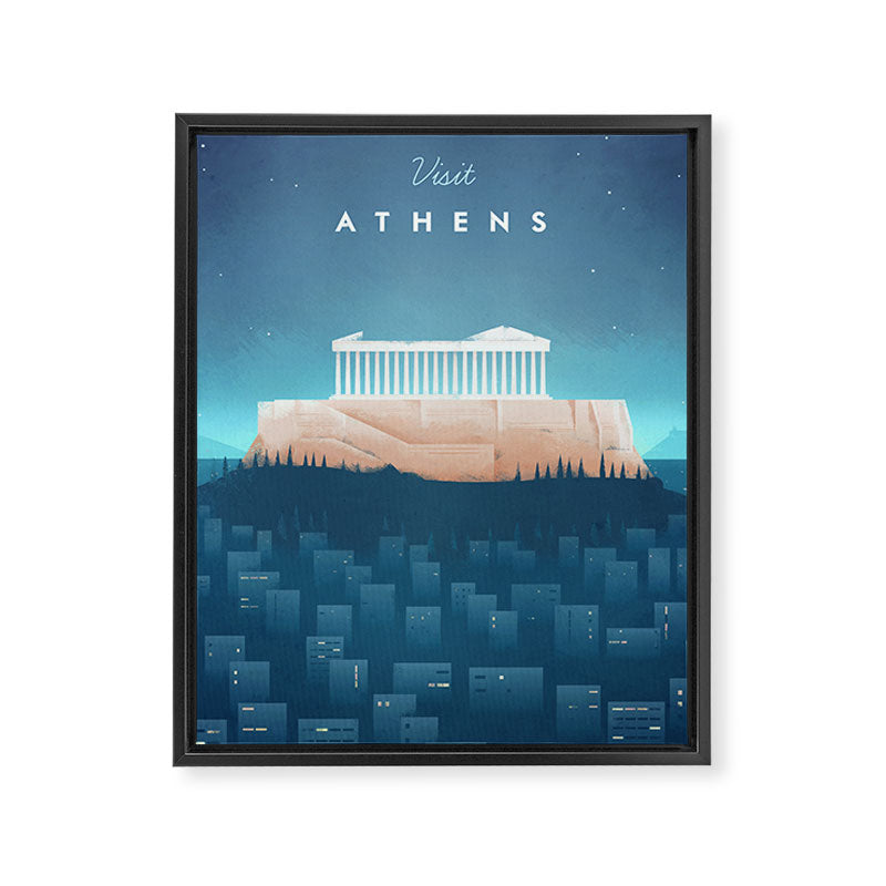 Athens Framed Canvas Print Gallery Image 8