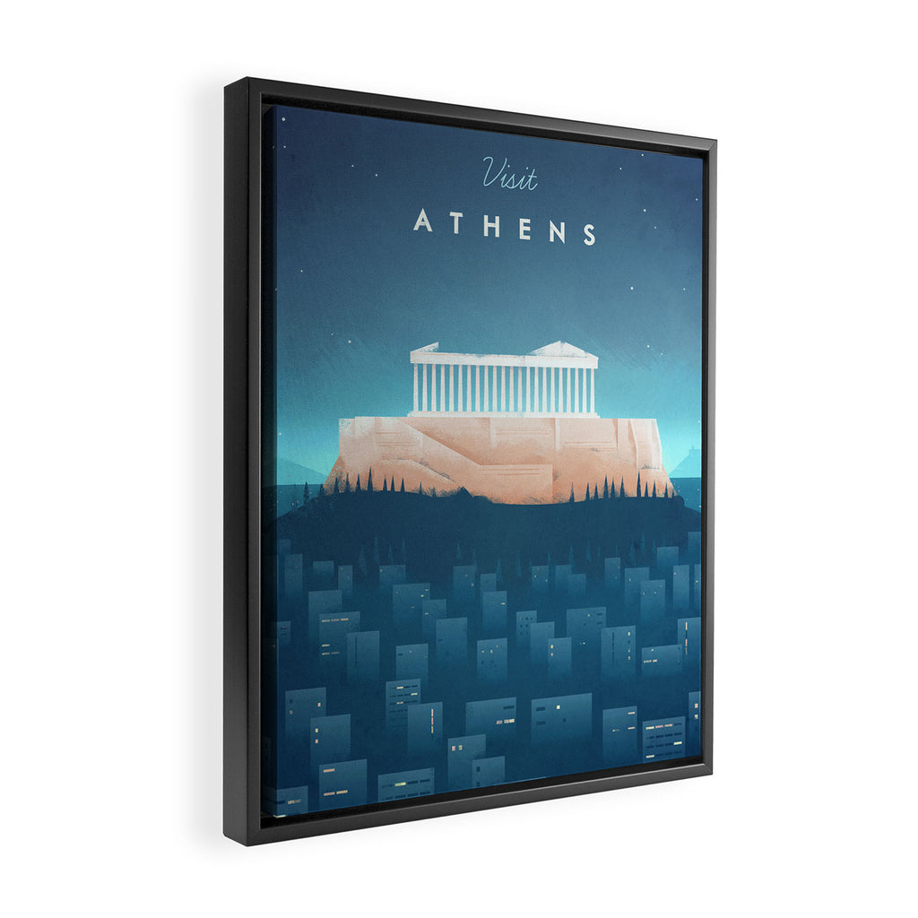 Athens Framed Canvas Print Gallery Image 2
