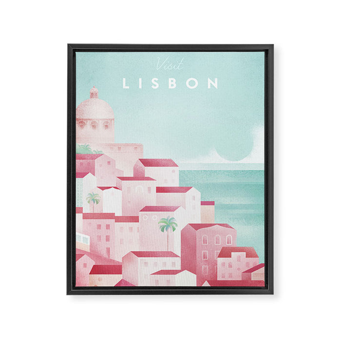 Lisbon Framed Canvas Print Gallery Image 1