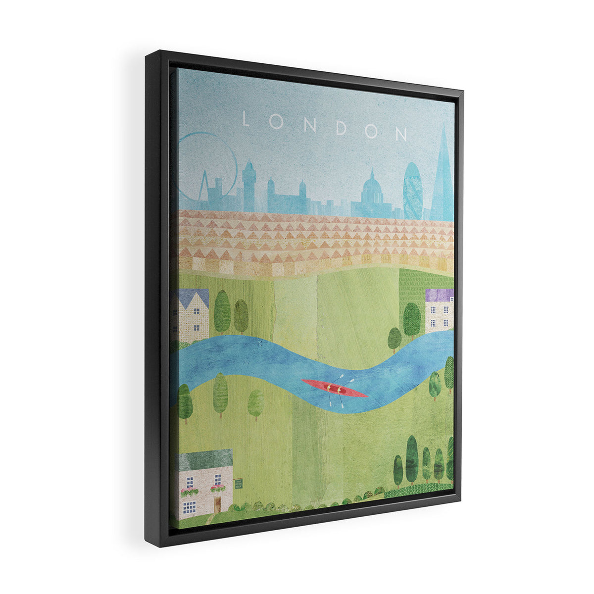 London II Framed Canvas Print Gallery Image 2