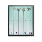 Miami Framed Canvas Print Gallery Image 8