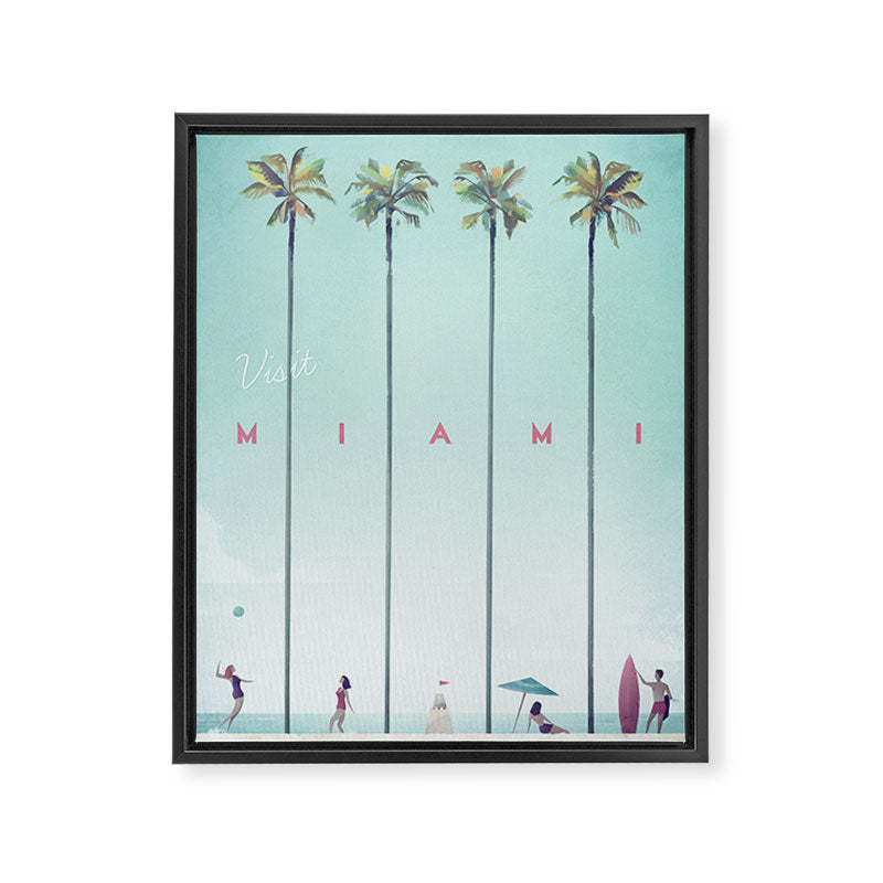 Miami Framed Canvas Print Gallery Image 8