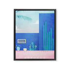 Morocco / Cactus Framed Canvas Print Gallery Image 6