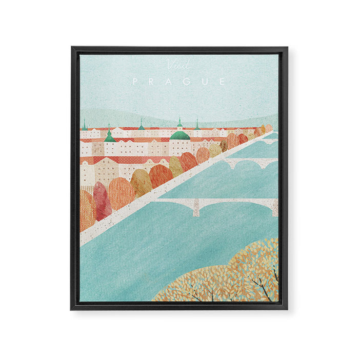 Prague Framed Canvas Print Gallery Image 1