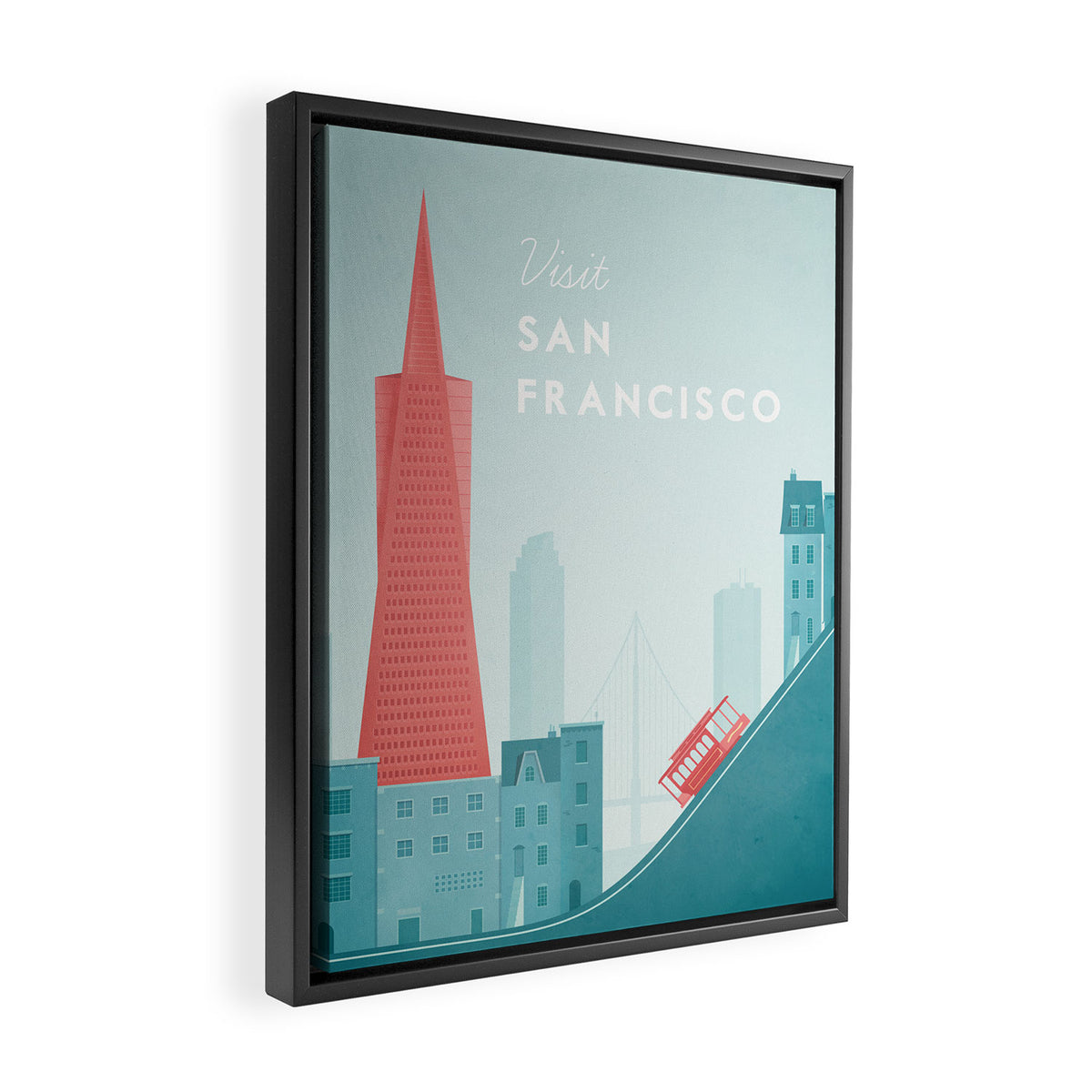 San Francisco Framed Canvas Print Gallery Image 2