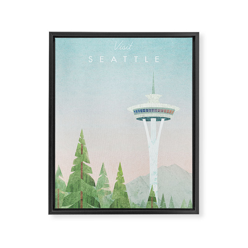 Seattle Framed Canvas Print Gallery Image 6
