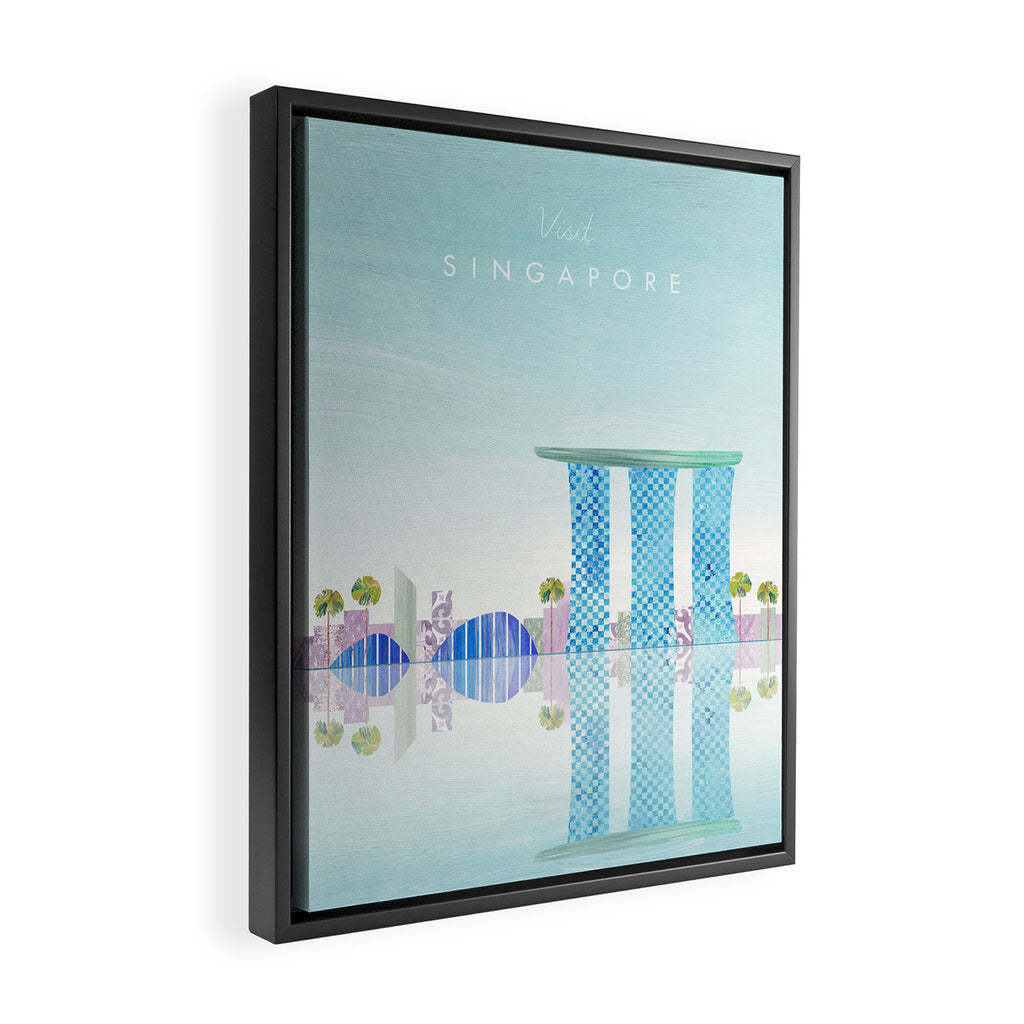 Singapore Framed Canvas Print Gallery Image 2