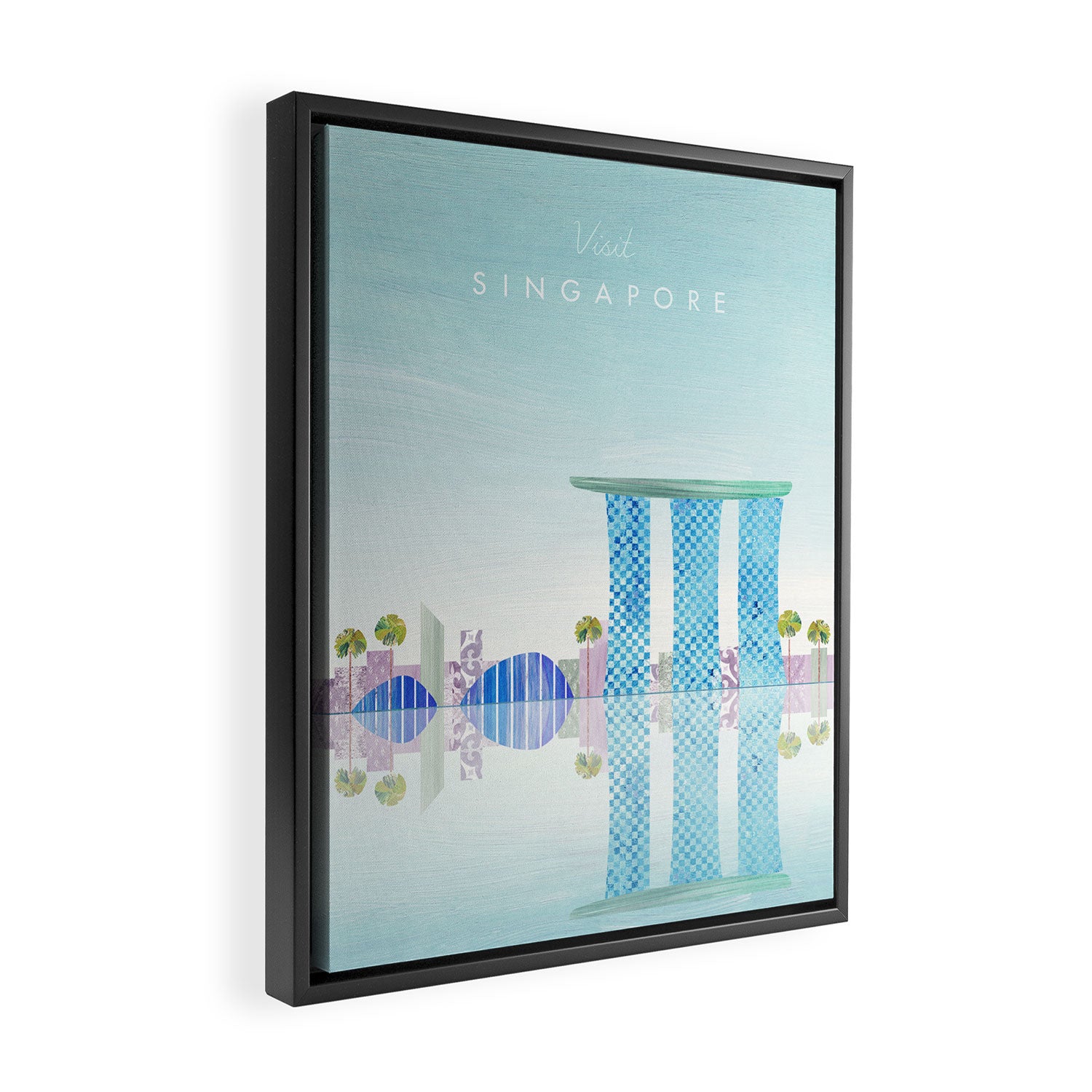 Singapore Framed Canvas Print Gallery Image 2