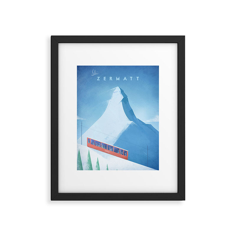 Ski Zermatt Framed Art Print Gallery Image 6