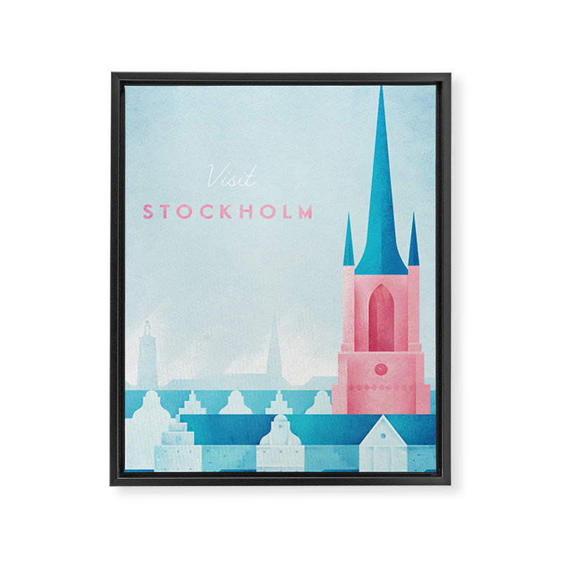 Stockholm Framed Canvas Print Gallery Image 6