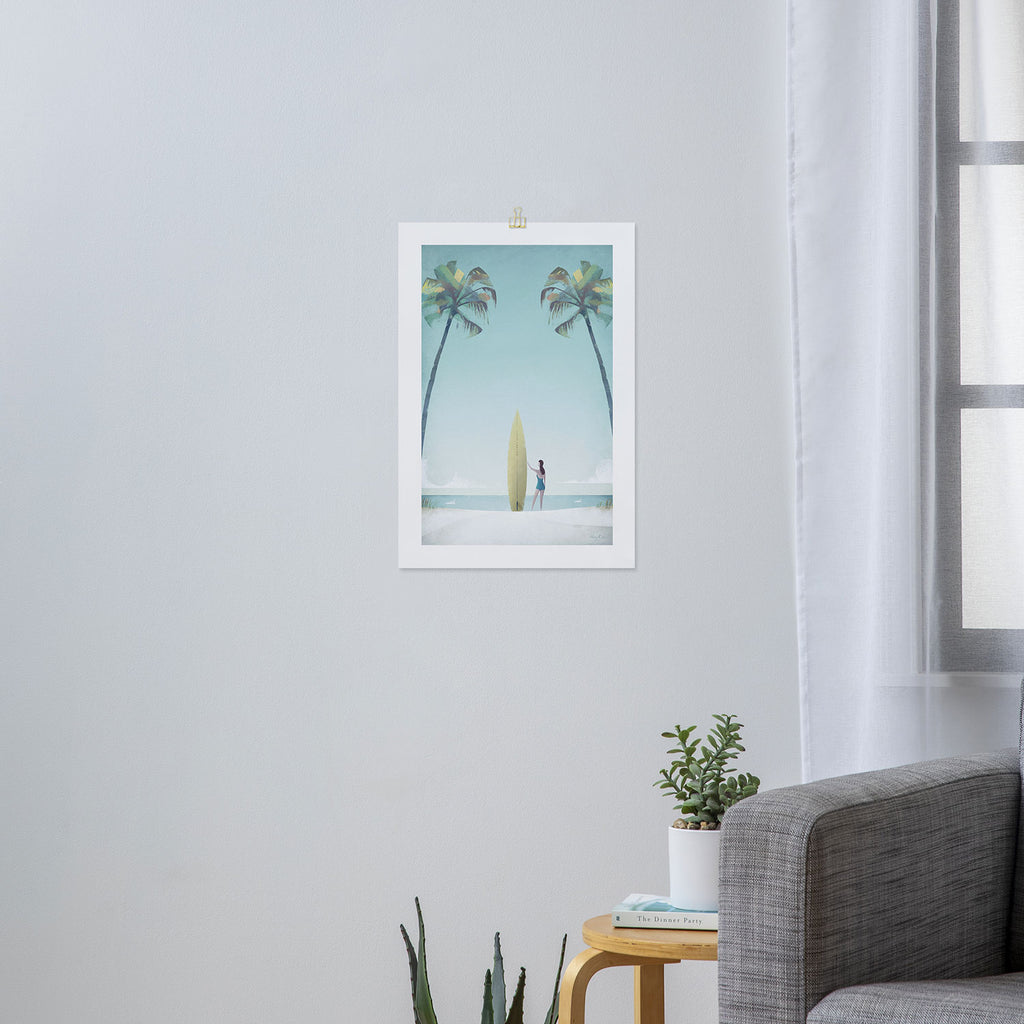 Surf Girl, California Art Print Gallery Image 3