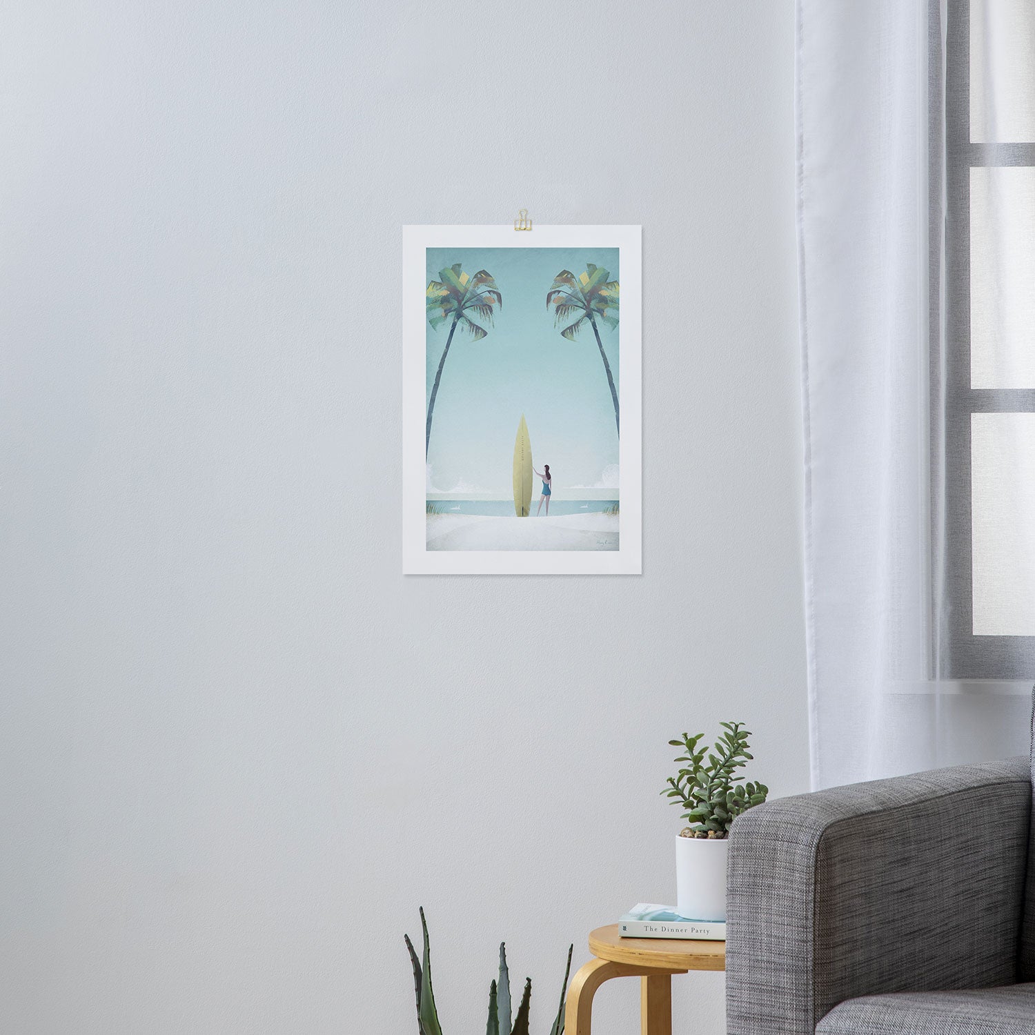 Surf Girl, California Art Print Gallery Image 3