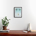 Surf Girl, California Framed Art Print Gallery Image 2