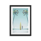 Surf Girl, California Framed Art Print Gallery Image 2