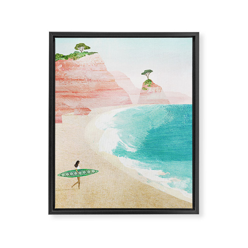 Surf Girl IV Framed Canvas Print Gallery Image 6