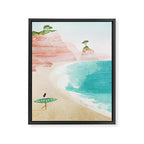 Surf Girl IV Framed Canvas Print Gallery Image 6