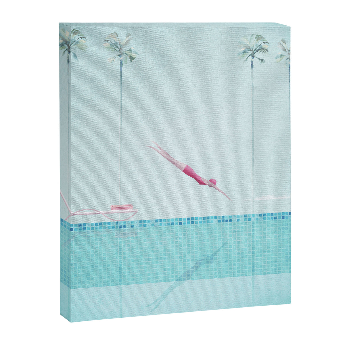 Swimming Pool, Palm Springs Canvas Print Gallery Image 6