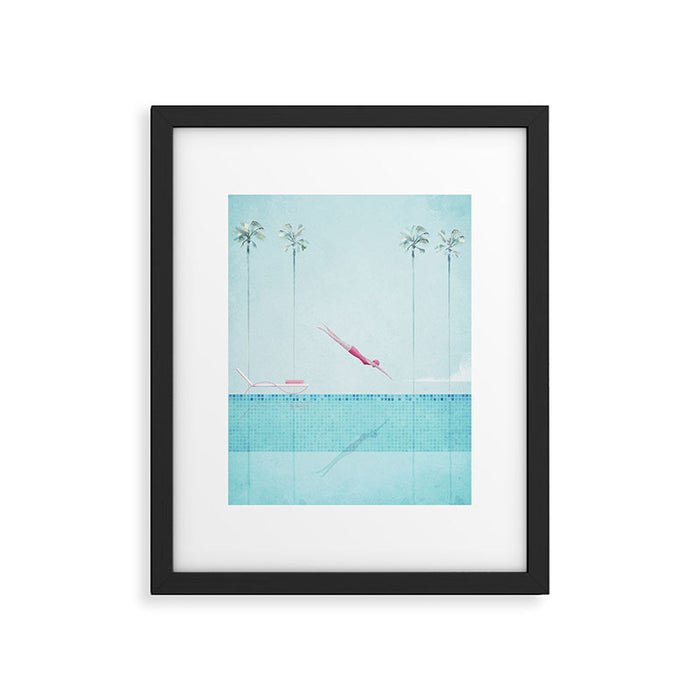 Swimming Pool, Palm Springs Framed Art Print Gallery Image 1