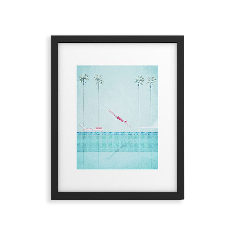 Swimming Pool, Palm Springs Framed Art Print Gallery Image 5