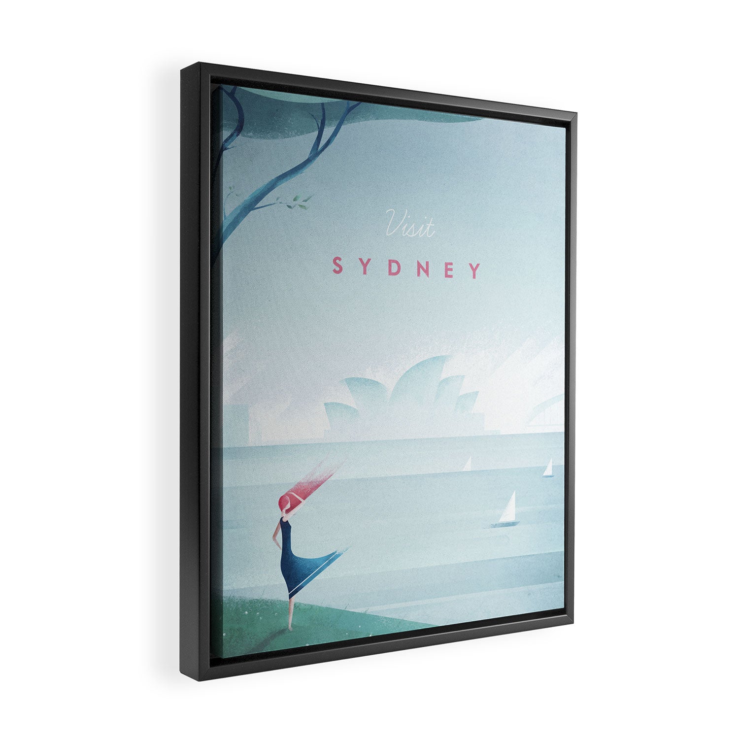 Sydney Framed Canvas Print Gallery Image 2