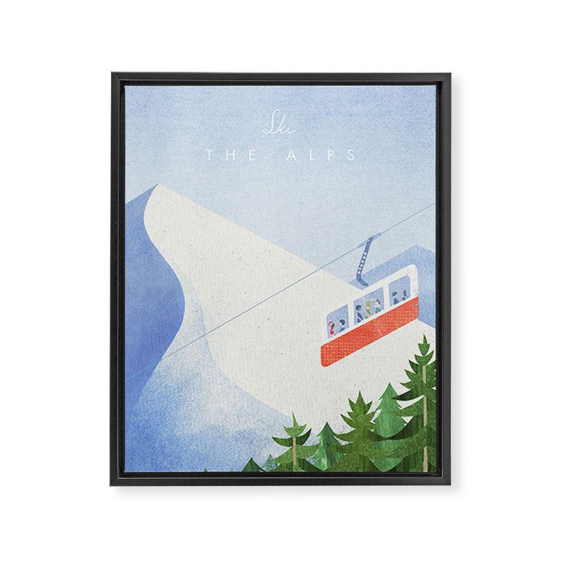The Alps Framed Canvas Print Gallery Image 6