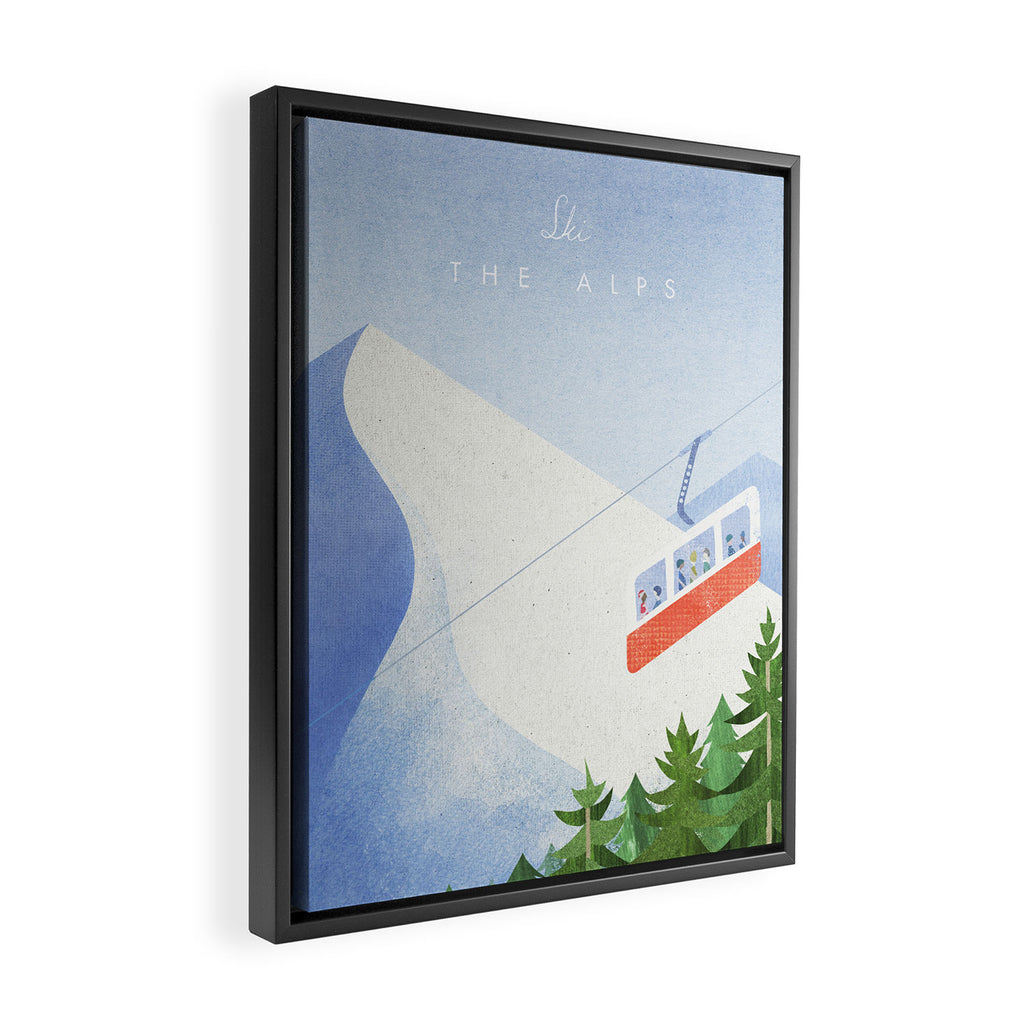 The Alps Framed Canvas Print Gallery Image 2