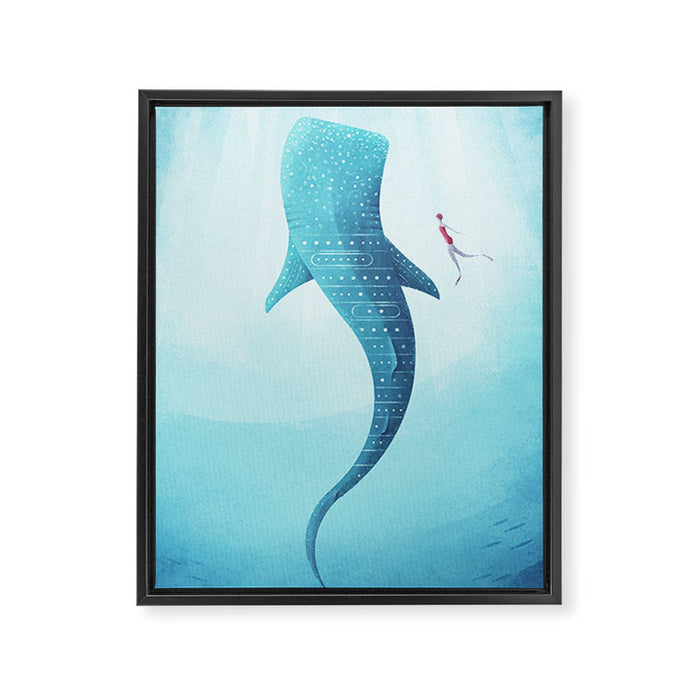 The Whale Shark Framed Canvas Print Gallery Image 1
