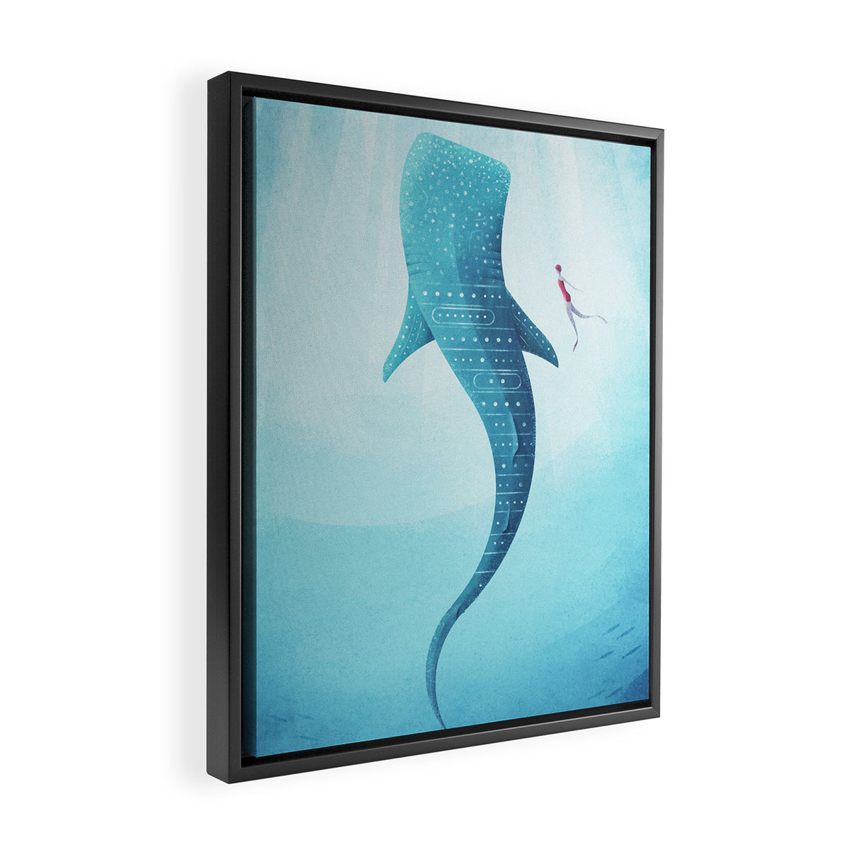 The Whale Shark Framed Canvas Print Gallery Image 2