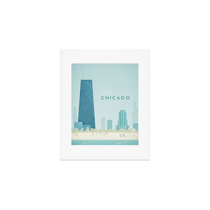  Vintage Chicago Travel Poster Art Print Gallery Image 1