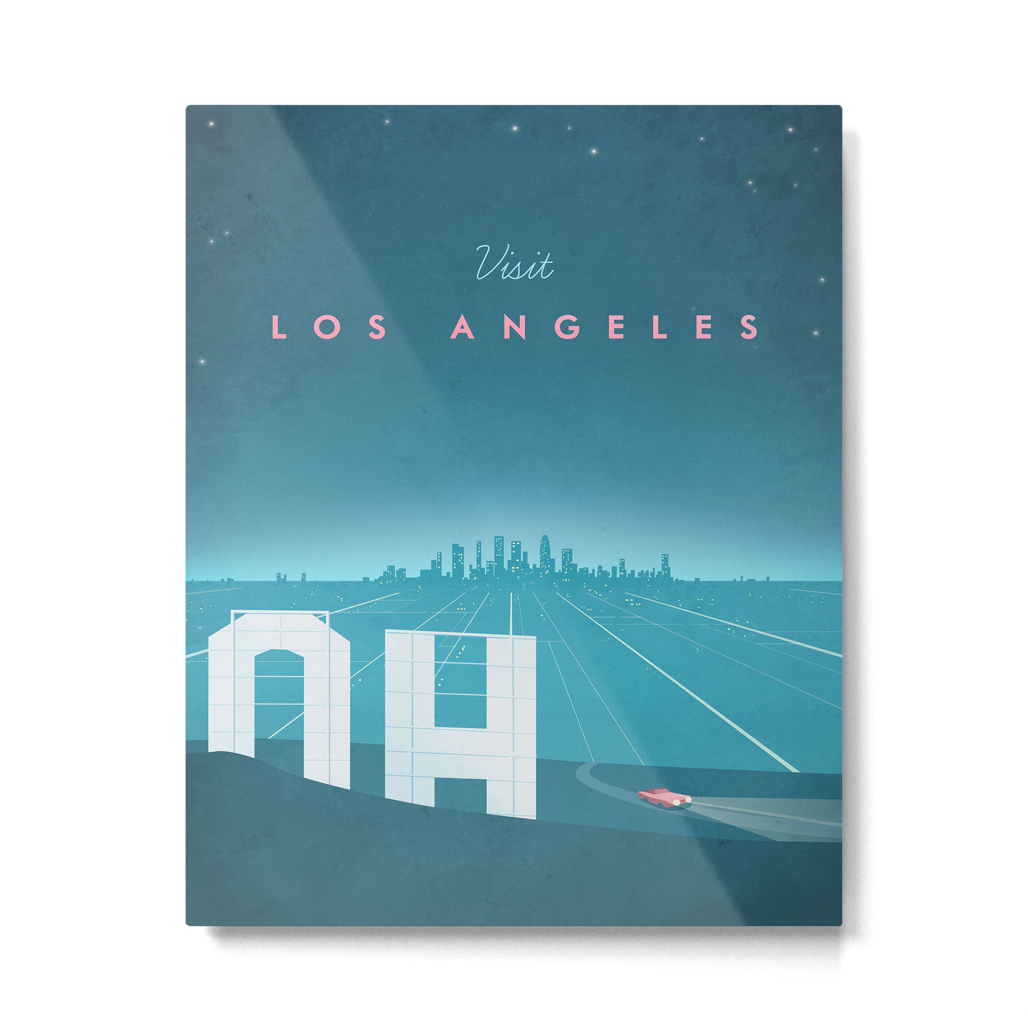 Vintage Los Angeles Travel Poster Metal Print Gallery Image 4