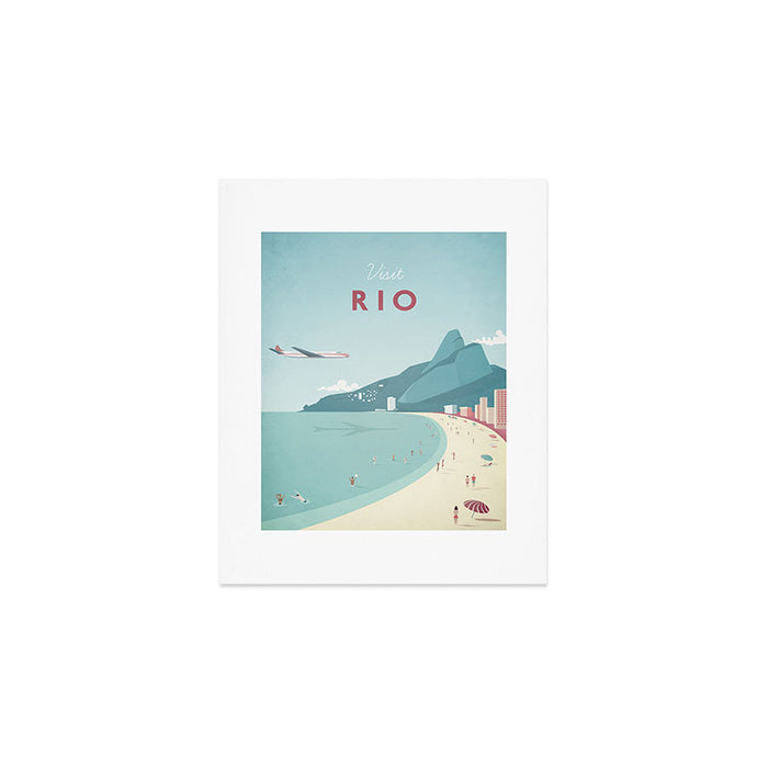 Vintage Rio Travel Poster Art Print Gallery Image 1