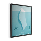 Vintage Travel Poster: Antarctica Framed Canvas Print Gallery Image 2