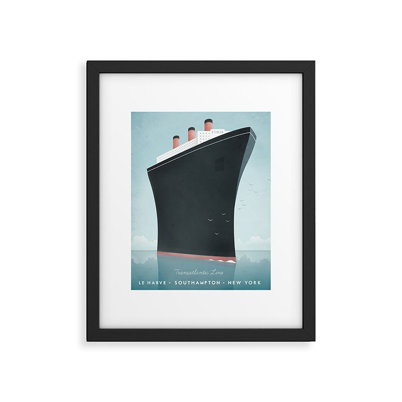 Vintage Travel Poster - Cruise Ship Framed Art Print Gallery Image 5