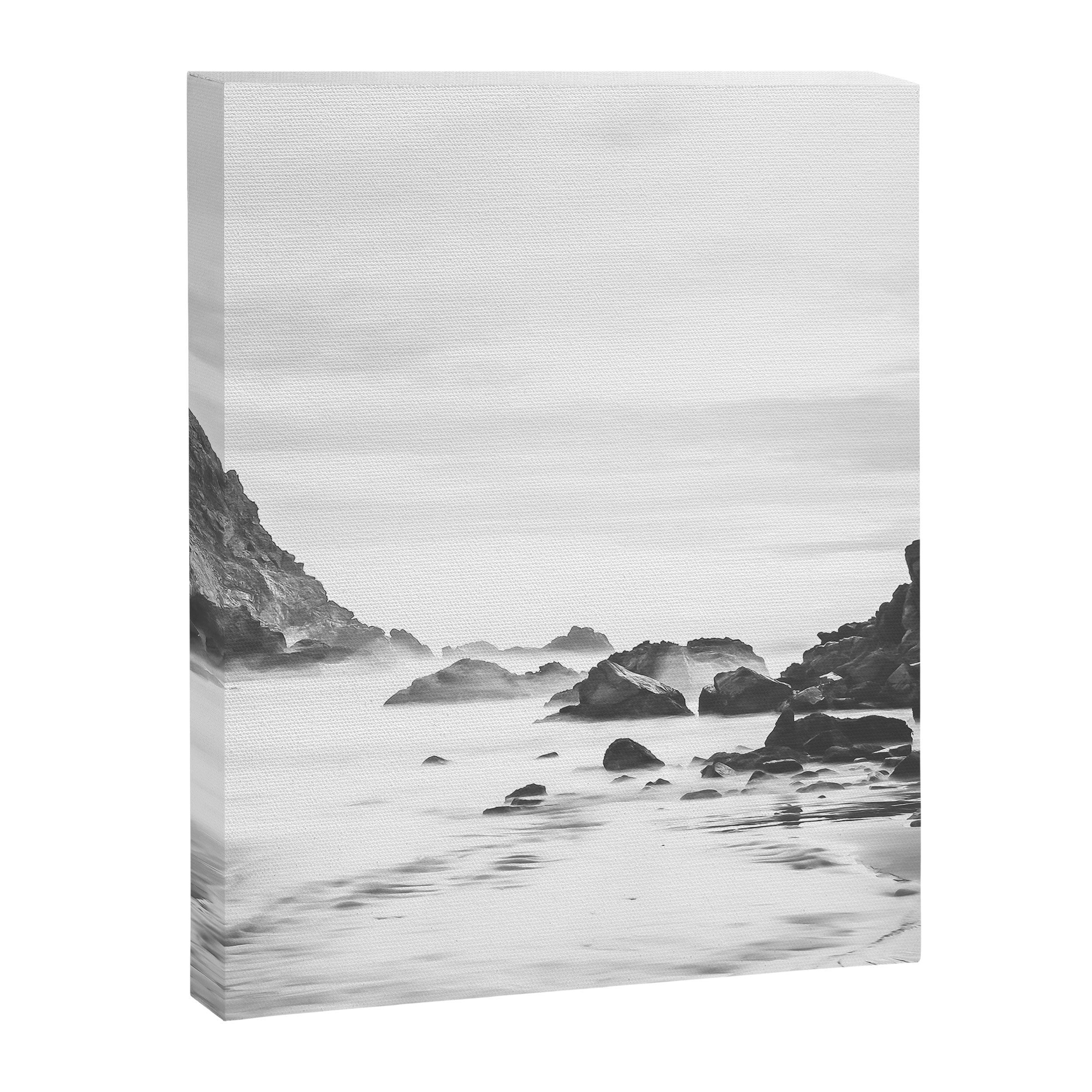 Big Sur Black and White Canvas Print Gallery Image 6