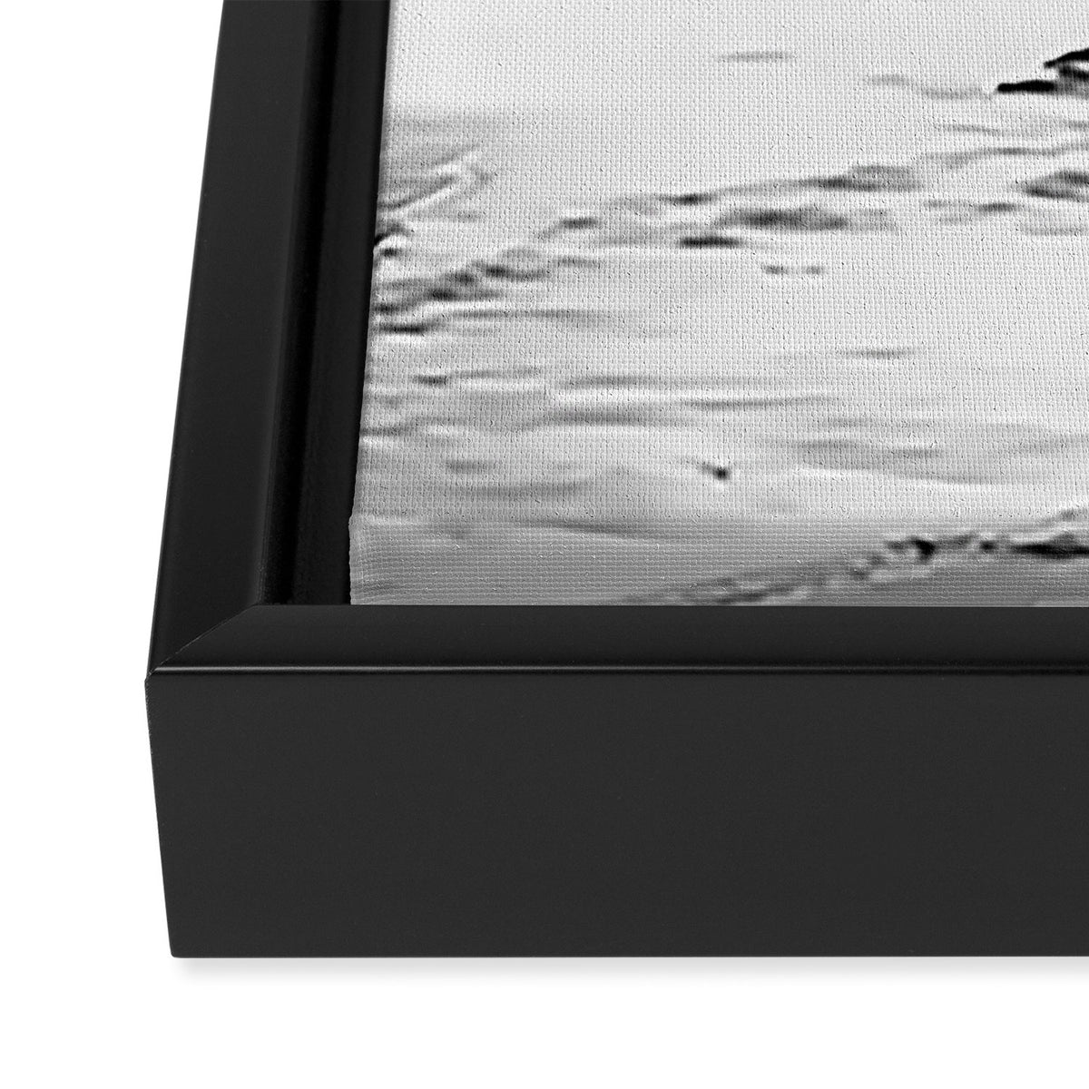Big Sur Black and White Framed Canvas Print Gallery Image 3