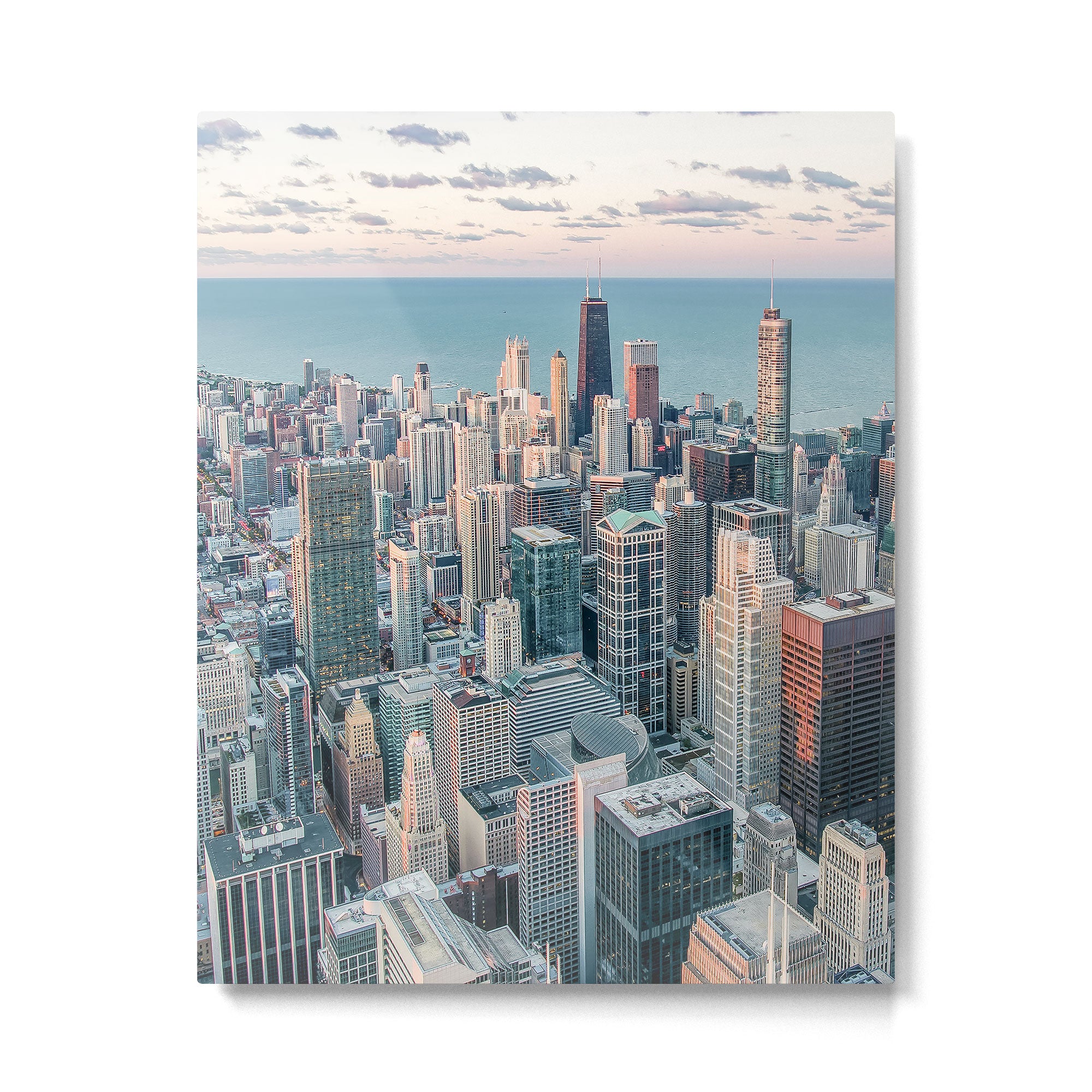 CHICAGO CITY SKYLINE Metal Print Gallery Image 4