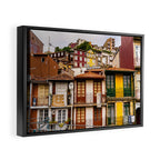 Portuguese Neighborhood Framed Canvas Print Gallery Image 2