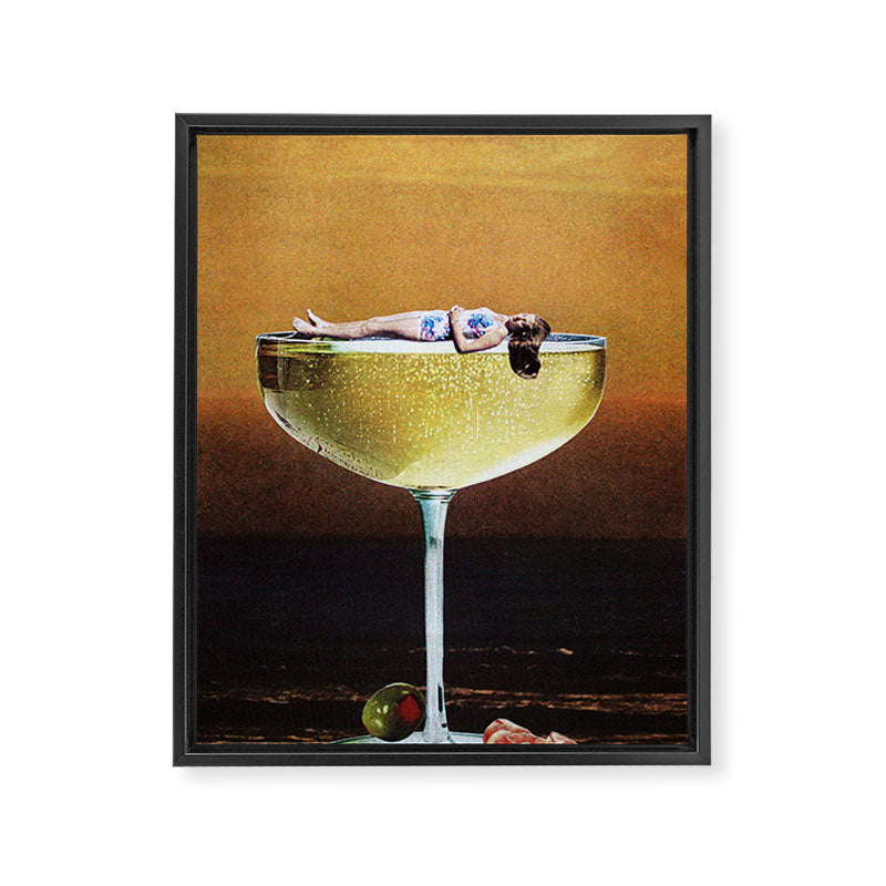 Champagne Sunset Framed Canvas Print Gallery Image 8