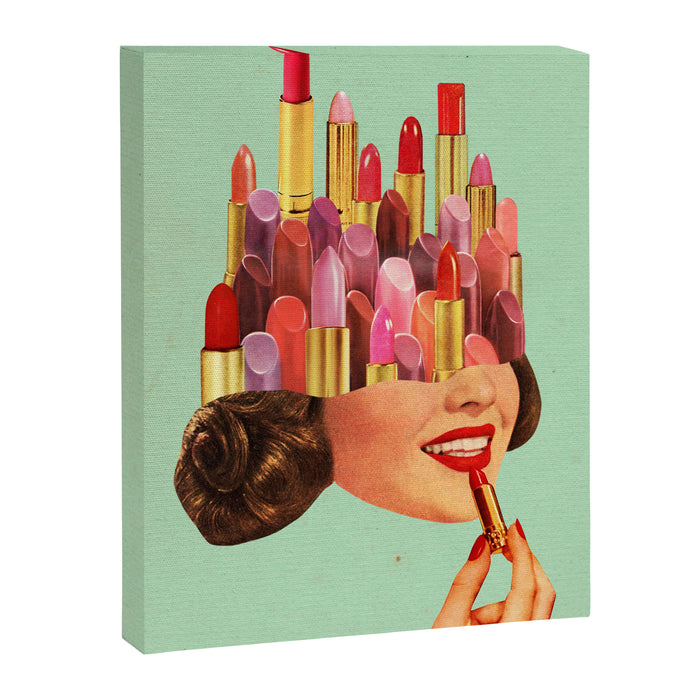 Lipstick (Mint) Canvas Print Gallery Image 1
